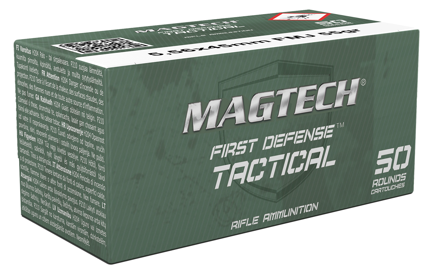 Magtech 556A Tactical/Training 5.56x45mmNATO 55gr Full Metal Jacket 50 Per Box/20 Case