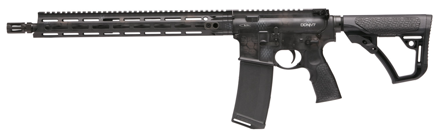 Daniel Defense 0212802267047 DDM4 V7 5.56x45mm NATO 16" 30+1 Rattlecan Cerakote 6 Position w/SoftTouch Overmolding Stock