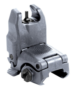 Magpul MAG247-GRY MBUS Sight Front Stealth Gray Polymer, Spring-Loaded Flip Up for AR15/ M16
