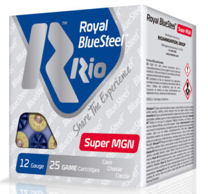 Rio Ammunition RBSSM402 BlueSteel Royal 12Gauge 3.50" 1 3/8oz 2Shot 25 Per Box/10 Case
