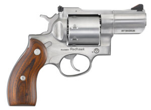 Ruger 5051 Redhawk 357 Mag/38 Special 8rd 2.75" Satin Stainless Steel Barrel, Cylinder & Frame, Hardwood Grip