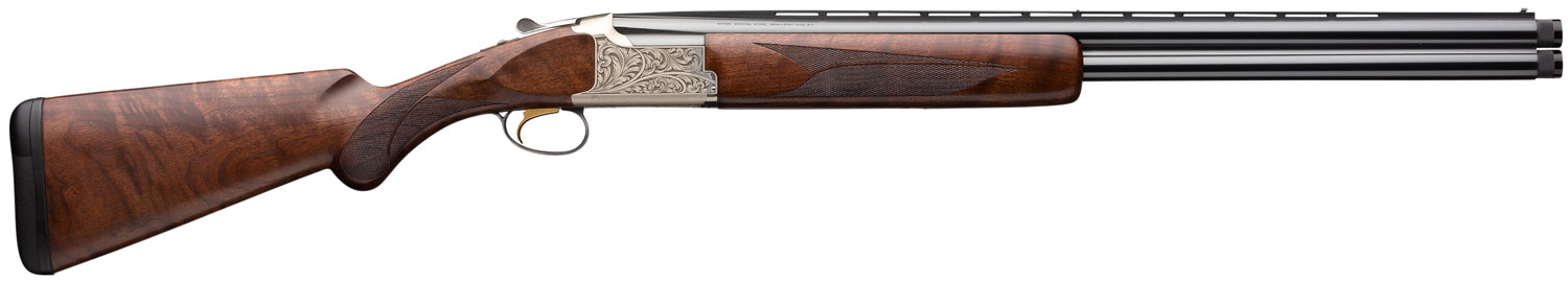 Browning 018163305 Citori Feather Lightning 12 Gauge 3" 2rd 26" Blued Steel Barrels, Satin Nickel Finished Engraved Alloy Receiver, American Black Walnut Stock With Lightening Style Grip
