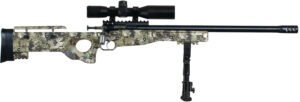 Crickett KSA2151 CPR Complete Package 22 LR Caliber with 1rd Capacity, 16.12" Barrel, Blued Metal Finish & Fixed with Adjustable Cheekpiece Kryptek Camo Stock Right Hand