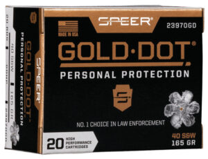 Speer 23970GD Gold Dot Personal Protection 40S&W 165gr Hollow Point 20 Per Box/10 Case