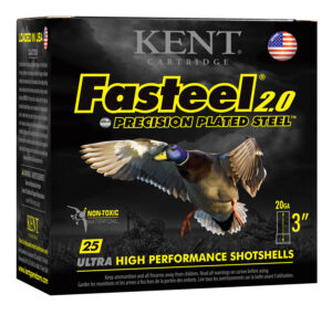 Kent Cartridge K203FS242 Fasteel 2.0 20 Gauge 3" 7/8 oz 2 Shot 25 Per Box/ 10 Case
