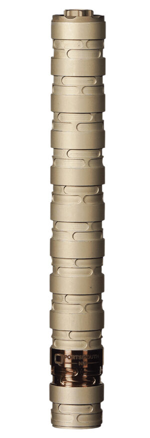 Q LLC SILER22 Erector  22 LR .99" Tan Aluminum/Stainless Steel 1/2"-28 tpi