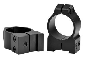 Warne 1B1M Maxima Matte Black Steel 1" Tube Medium Vertical Split Dovetail, 0 MOA Fits CZ 527