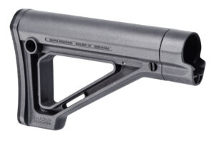Magpul MAG480-GRY MOE Carbine Stock Fixed Stealth Gray Synthetic for AR-15, M16, M4 with Mil-Spec Tube (Tube Not Included)
