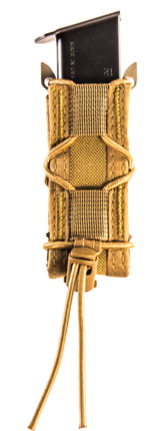 High Speed Gear 13PT10CB TACO Mag Pouch Single Coyote Brown Nylon Belt Compatible w/ Pistol