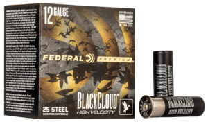 Federal PWBXH143BB Black Cloud FS High Velocity 12Gauge 3" 1 1/8oz BBShot 25 Per Box/10 Case