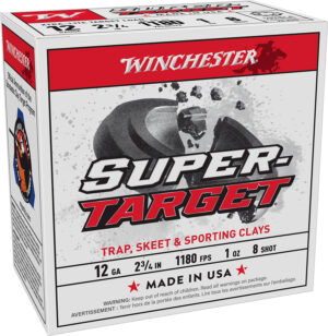 Winchester Ammo TRGTL128 Super-Target Xtra-Lite 12Gauge 2.75" 1oz 8Shot 25 Per Box/10 Case