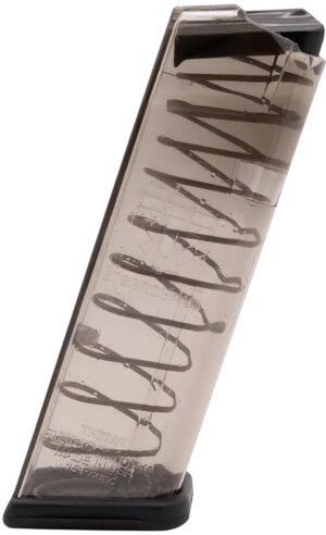 ETS Group GLK20 Pistol Mags 15rd 10mm Auto Compatible w/ Glock 20/29/40 Clear Polymer