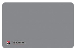 TekMat TEKR17TMLOGOGY Cleaning Mat Gray Rubber 11"x17" TEKMAT Logo