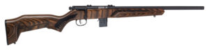 Savage Arms 96637 93R17 Minimalist 17 HMR 10+1 Cap 18" Matte Black Rec/Barrel Natural Brown Laminate Boyd's Minimalist Stock Right Hand (Full Size)