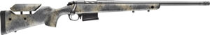 Bergara Rifles B14S652 B-14 Wilderness Terrain 6.5 Creedmoor 5+1 24" Threaded, Sniper Gray Cerakote Barrel/Rec, Adj. Cheek Piece SoftTouch Woodland Camo Stock with Mini-Chassis, Omni Muzzle Brake
