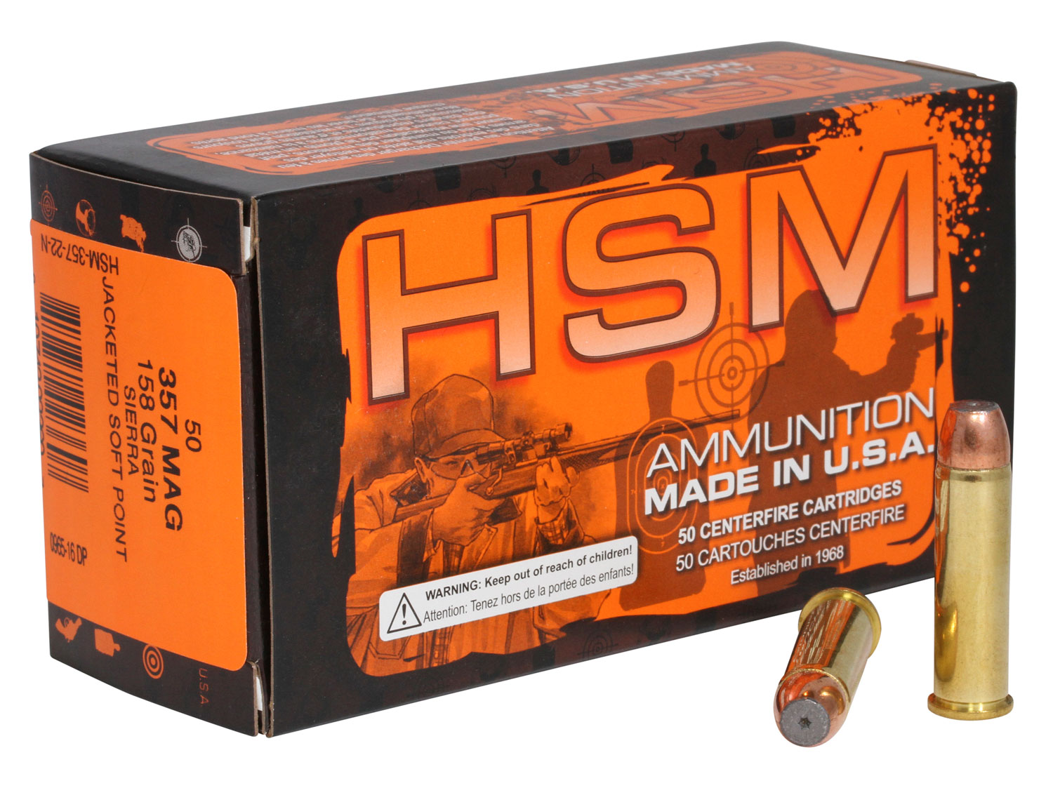 HSM 416N20 Pro Pistol 41 Rem Mag 210 gr Jacketed Hollow Cavity 20 Per Box/ 20 Case