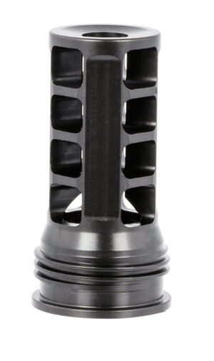 Huxwrx 1598 QD 338 Muzzle Brake Black with 3/4"-24 tpi Threads &  2.30" OAL for 338 Cal AR-Platform