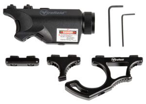 Firefield FF35010K Rival XL Foregrip Flashlight Red Laser Combo Kit Matte Black 75/150 Lumens White LED Light