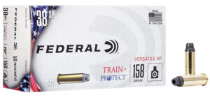 Federal TP38VHP1 Train + Protect 38Special 158gr Versatile Hollow Point 50 Per Box/10 Case