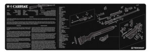 TekMat TEKR36M1CARB M1 Carbine Cleaning Mat Black/White Rubber 12"x36" M1 Carbine Parts Diagram