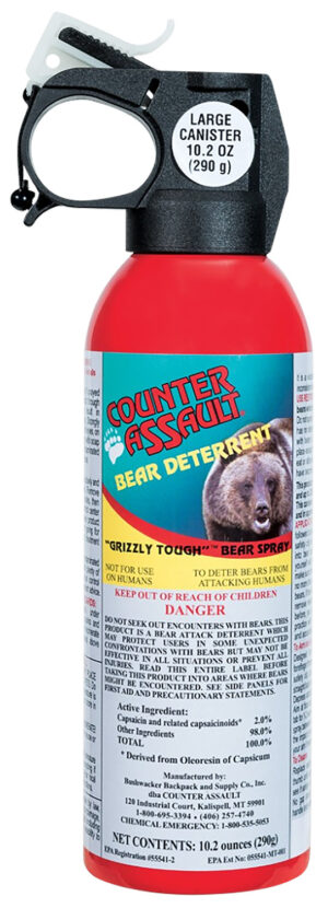 Counter Assault 15067035 Bear Spray  Capsaicin Range 32 ft-7 Seconds 10.20 oz Includes Holster