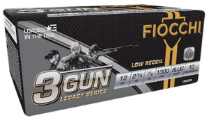 Fiocchi 12SLG3G 3-Gun Match Legacy Series 12Gauge 2.75" 7/8oz SlugShot 10 Per Box/25 Case