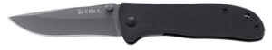 CRKT 6450K Drifter 2.88" Folding Plain Gray TiCN 8Cr14MoV SS Blade/Black G10 Handle Includes Pocket Clip