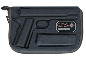 GPS Bags 907PC Custom Molded w/ Lockable Zippers Internal Mag Holder & Black Finish for Glock 17/19/22/23/26/27