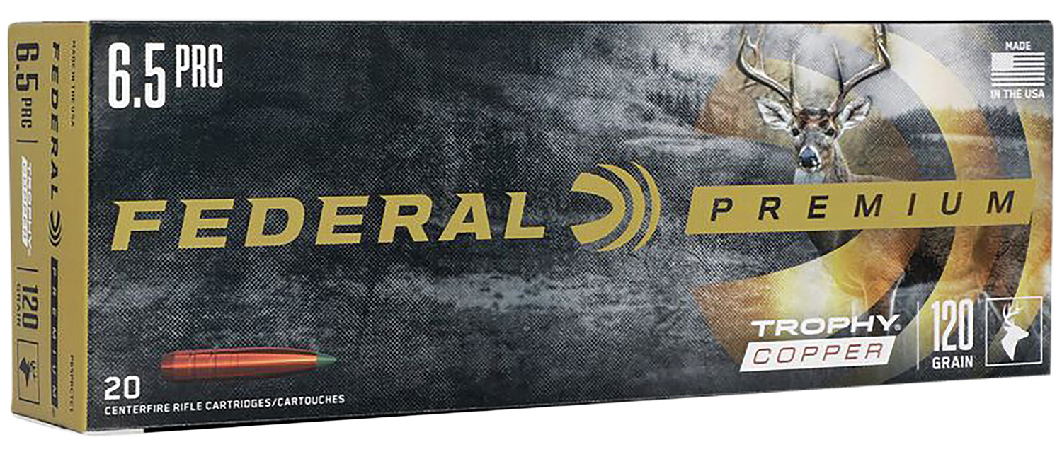 Federal P65PRCTC1 Premium 6.5PRC 120gr Trophy Copper 20 Per Box/10 Case