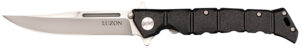 Cold Steel CS20NQL Luzon Medium 4" Folding Clip Point Plain 8Cr13MoV SS Blade/Black GFN Handle Features Safety Switch Includes Pocket Clip