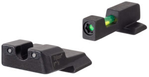 Trijicon 601110 DI Night Sight Set  Green/Tritium/Fiber Optic Front Sight-Green Tritium Black Outline Rear Sight Smith & Wesson M&P Shield/M&P Shield Plus