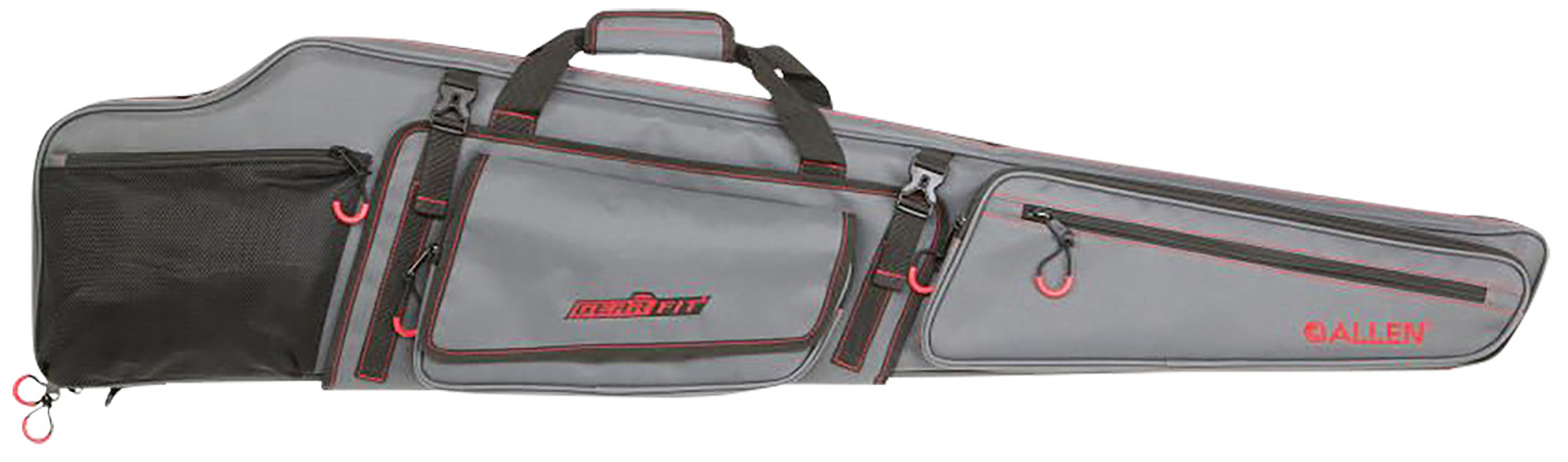 Allen 94948 Gear-Fit Dakota 48" Rifle Case Gray w/Red Accents, Padding & Organizer Pocket for Scoped Rifle