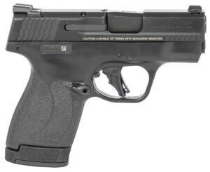 Smith & Wesson 13250 M&P Shield Plus Micro-Compact 9mm Luger 10+1/13+1, 3.10" Black Stainless Steel Barrel, Matte Black Armonite Serrated Slide, Matte Black Polymer Frame, No Thumb Safety