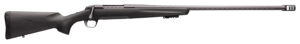 Browning 035543294 X-Bolt Pro Long Range 6.5 PRC 3+1 26" Skip Fluted Heavy Barrel, Recoil Hawg Muzzle Brake, Spiral Fluted Bolt, Carbon Gray Elite Cerakote, Natural Carbon Fiber Stock