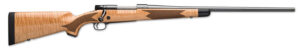 Winchester Repeating Arms 535218299 Model 70 Super Grade 6.8 Western Caliber with 3+1 Capacity, 24" Barrel, Polished Blued Metal Finish, Gloss AAA Maple Stock & No Sights Right Hand (Full Size)
