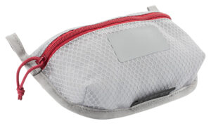 Vertx VTX5195AGYNA Overflow Pouch 2 pk, Small Size made of White Nylon with Mesh & Red Accents, YKK Zipper & Durable Hook Back Panels 5" W x 5" H Dimensions