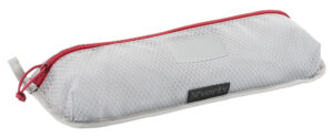 Vertx VTX5205AGYNA Overflow Pouch 2 pk, Large Size made of White Nylon with Mesh & Red Accents, YKK Zipper & Durable Hook Back Panel 15.50" W x 5.20" H Dimensions