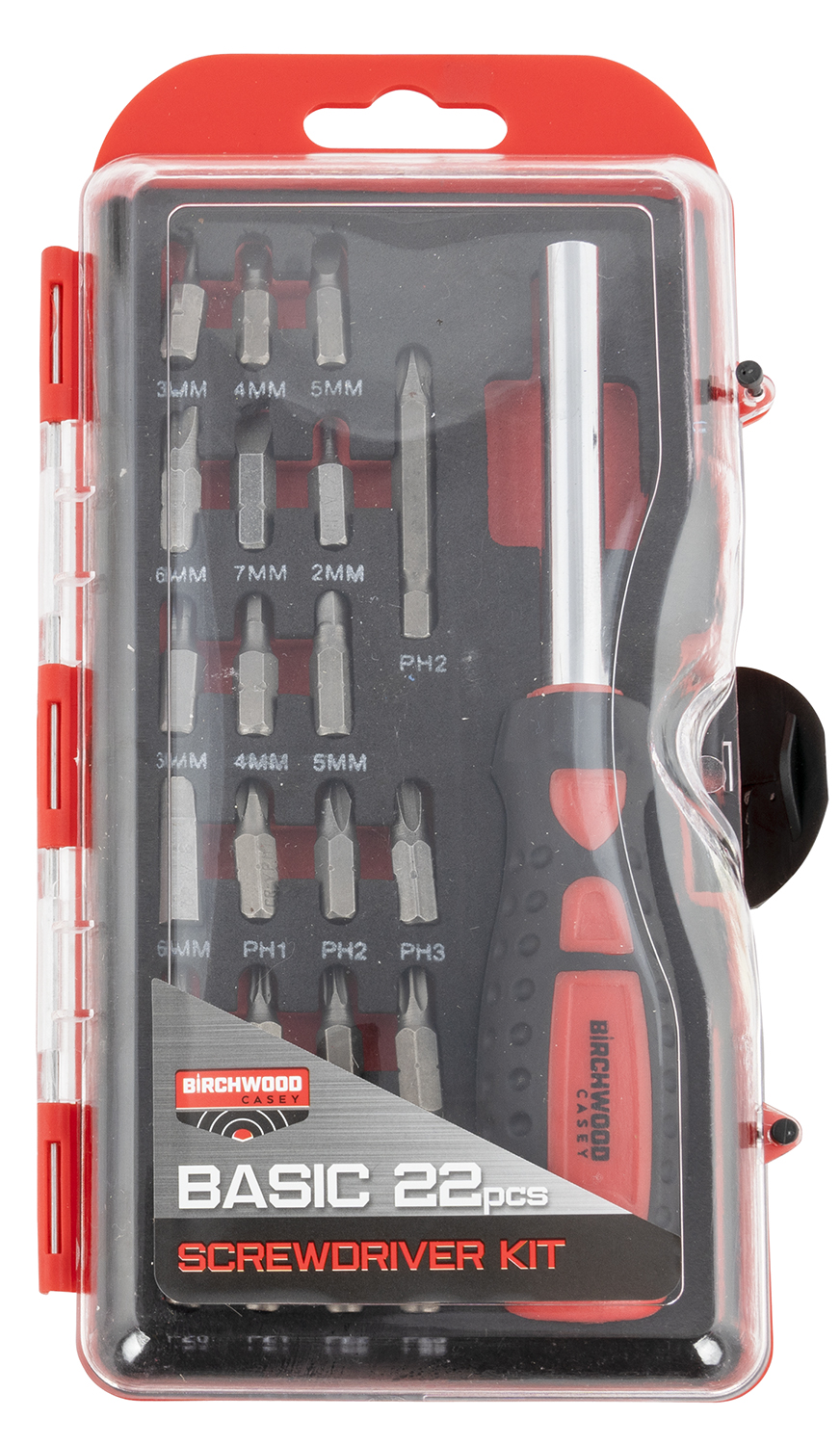 Birchwood Casey BSDS Basic Screwdriver Kit 22 Pieces Includes Slotted/Philips/Torx/Hex Heads