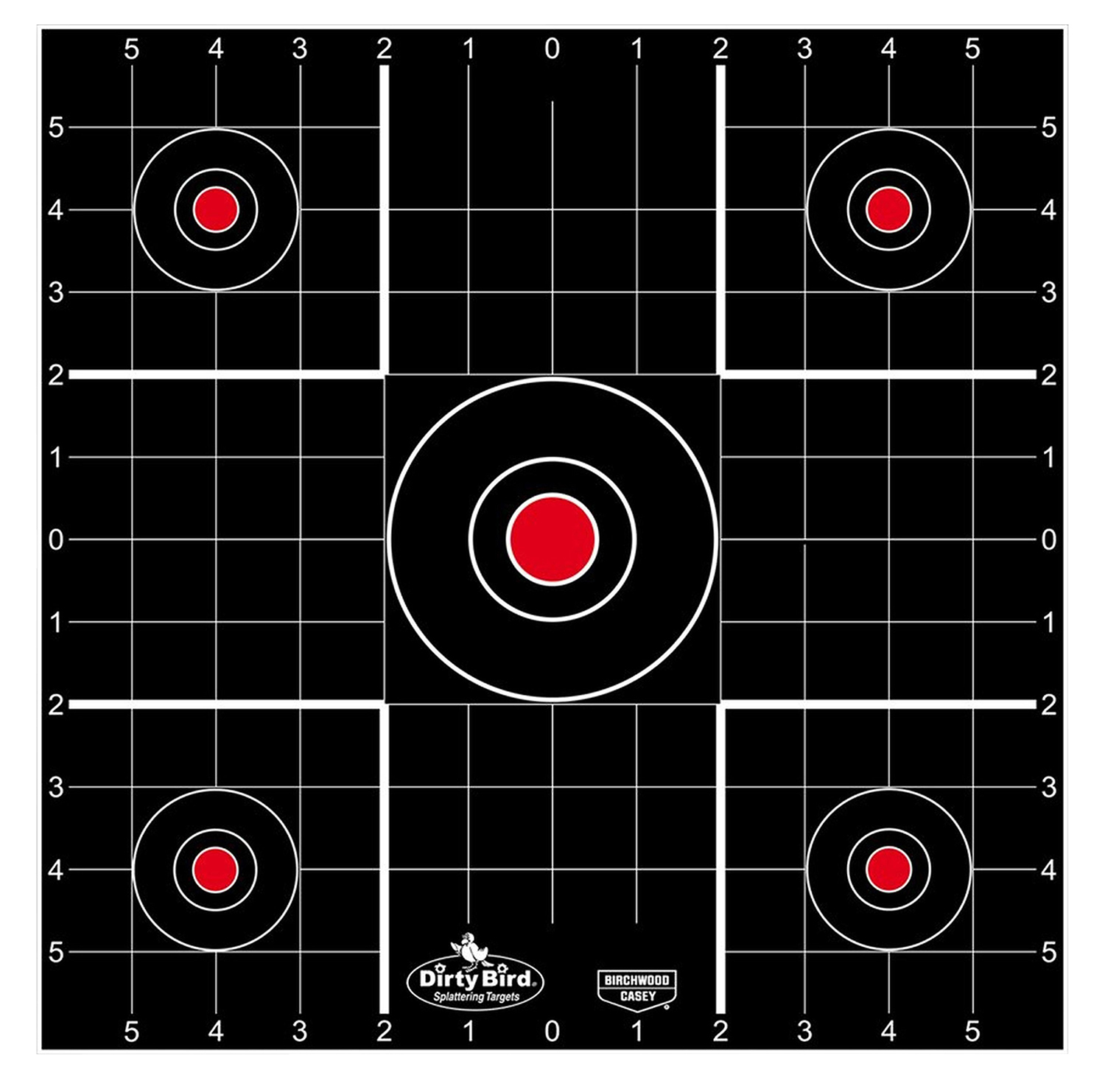 Birchwood Casey 35270 Dirty Bird Bullseye Tagboard Target 12" 100 Per Pkg