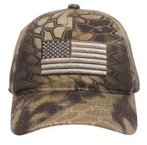 Outdoor Cap 120159-1-8 USA Flag  Kryptek Highlander Adjustable Snapback OSFA Unstructured