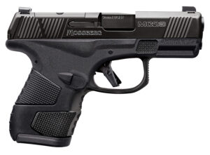 Mossberg 89044 MC2sc Sub-Compact 9mm Luger 3.40" 14+1,11+1 Matte Black DLC Stainless Steel with Optics Cut Aggressive Textured Black Polymer Grip Tritium Pro Night Sights (No Safety)