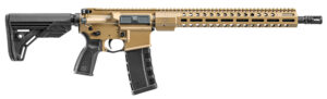 FN 36100642 FN 15 Tac3 5.56x45mm NATO 16" Chrome-Lined Barrel 30+1, FDE Anodized Rec/M-LOK Handguard, Black 6 Position Collapsible Stock, Optics Ready