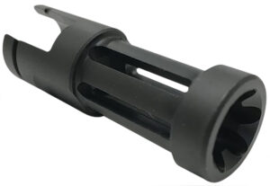 Samson 040606203 Flash Hider  Black Oxide Stainless Steel with 2.50" OAL & .860" Diameter for Ruger 10/22