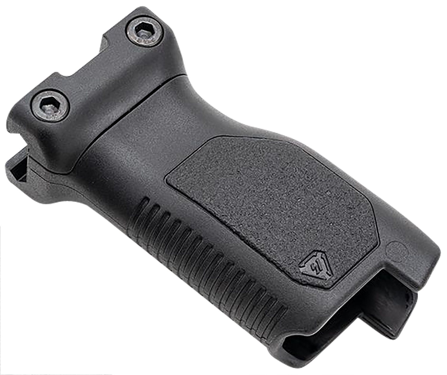 Strike Industries ARCMAGRAILLBK Angled Vertical Grip Long Black Polymer with Cable Management Storage for Picatinny Rail