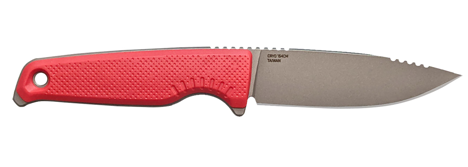 S.O.G SOG17790257 Altair FX 3.40" Fixed Clip Point Plain Satin TiCN Cryo CPM 154 SS Blade, Canyon Red GRN Handle, Includes Sheath