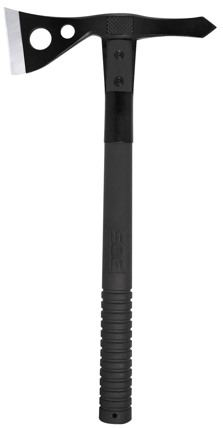 S.O.G SOGF01TNCP Tactical 2.75" Blade 420HC SS Blade Black Side Hammer Checkering GRN Handle 15.75" Long Tomahawk