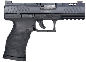 Walther Arms 5220300 WMP Optic Ready 22 WMR 15+1 4.50" Stainless Steel Barrel, Black Optic Ready/Serrated Slide, Black Polymer Frame w/Picatinny Rail, Black Polymer Grip, Ambidextrous