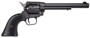 Heritage Mfg SRR22BS6PG Rough Rider 22 LR 6 Shot, 6.50" Black Satin Steel Barrel, Frame & Cylinder, Black Star Polymer Grip, Manual Thumb Safety, Exposed Hammer