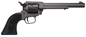 Heritage Mfg SRR22C6 Rough Rider 22 LR 6 Shot, 6.50" Tungsten Gray Cerakote Steel Barrel, Frame, Black Satin Cylinder, Black Polymer Grip, Hammer/Thumb Safety, Exposed Hammer