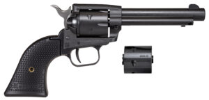 Heritage Mfg SRR22MBS4PG Rough Rider 22 LR/22 WMR 6 Shot, 4.75" Black Satin Steel Barrel, Frame & Cylinder, Black Polymer Grip, Exposed Hammer